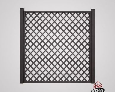 фото Заборная секция ДПК CM Fencing, Шпалера, Эбени, 1800х1800х50 мм