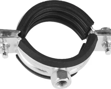 фото Хомут трубный с гайкой, оцинкованный, 1/2&quot;, 200шт, ЗУБР Эксперт