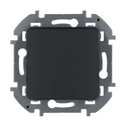 Фото №0 Inspiria Механизм переключателя промежуточного 1-кл. 10А IP20 250В 10A винт. клеммы антрацит Leg 673683 Inspiria