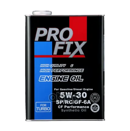 Фото №0 Profix Масло моторное синтетическое 5W30 4 л PROFIX - SP5W30C