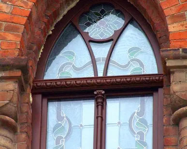фото Арочные деревянные окна