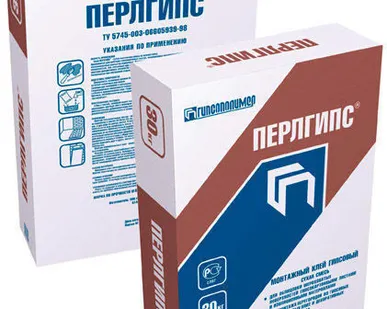 фото Гипсовый монтажный клей Перлгипс 30кг