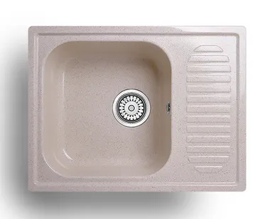 фото Мойка ГЛЯНЦЕВАЯ КВАРЦ 640LL -9 МОЛОЧНО РОЗОВЫЙ