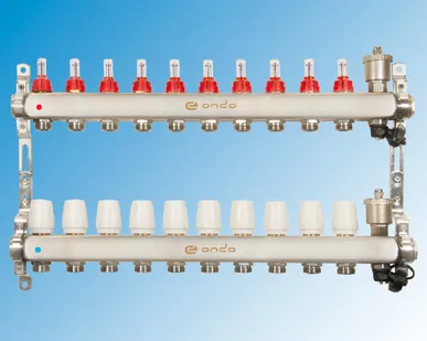 фото Коллекторная группа ONDO MFS 4-12 RR, D=1&quot;, 10 выходов 3/4&quot;