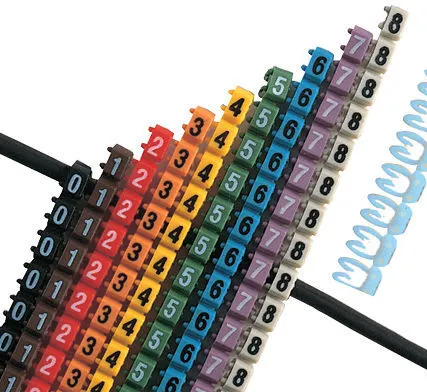 Фото №0 Маркировка кабеля KE1 (0,75….1,5mm2) от "0" до "9" Klemsan