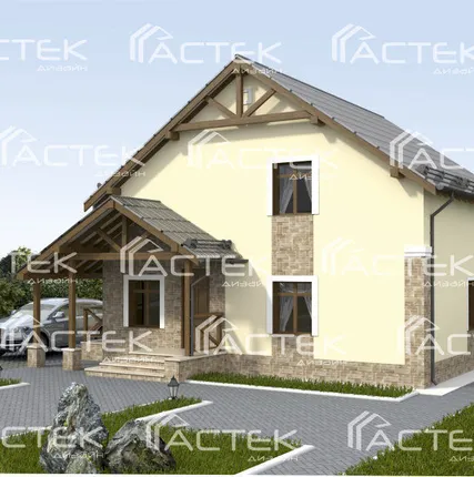 Фото №0 Проекты домов с мансардой.