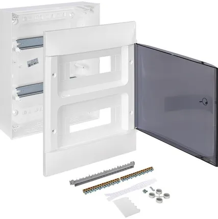 Фото №5 Щиток пластиковый навесной Practibox S 2х12 дым. дверь Leg 135612