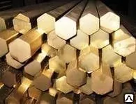 фото Шестигранник латунный Л63, Л63П