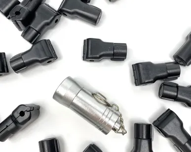 фото Противокражный замок на крючок d=4мм стоплок / Stop Lock пластиковый черный