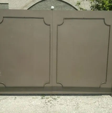 Фото №0 Ворота из листового металла