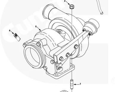 фото Турбина Cummins серии C,L Holset HY40W 4038990 4089918 4039031