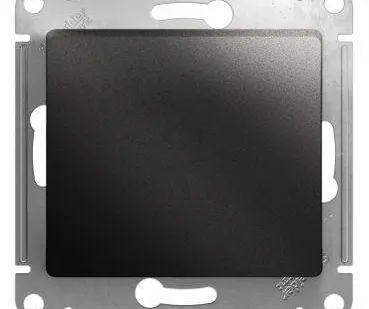 фото Переключатель перекрестный 1-кл. СП Glossa 10А IP20 (сх. 7) 10AX механизм антрацит SE GSL000771
