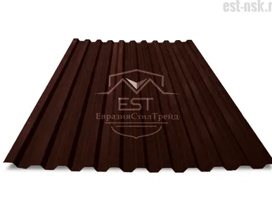 фото Профнастил С-21х1000 MATT | RAL 8017 Коричневый шоколад