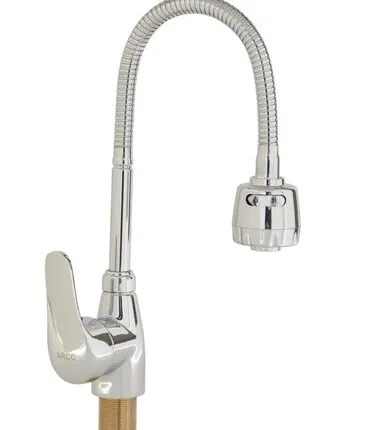 Фото №0 Смеситель Arco А4734CHR кухня, 40 мм, ручка боковая, с гайкой, гибкий излив, хром