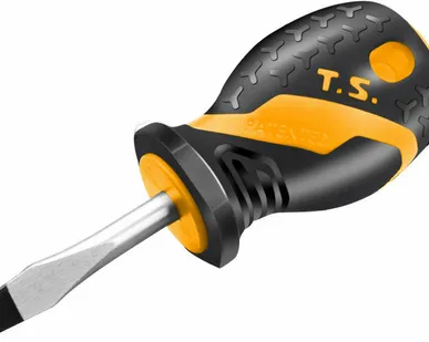 фото Отвертка шлицевая "GRIPro", Slotted 6,5 мм, 38 мм TOLSEN TT20132