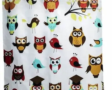 фото Шторка для ванны Aquanet SC3101A 180см, совы