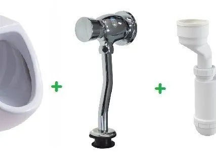 Фото №0 Писсуар Мини с нажимным краном и сифоном