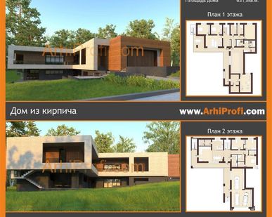 фото Проект дома из кирпича 2