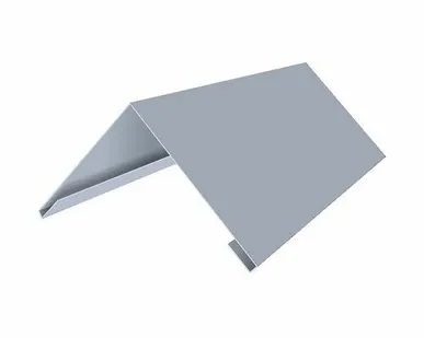 фото Конек плоский 195х195мм 2,5 м оцинкованный