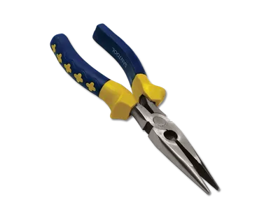 фото Тонкогубцы 180мм, никилированные, 2-комп-ая ручка SANTOOL