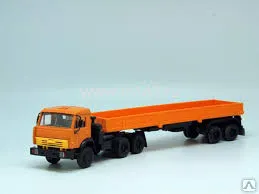 Фото №0 КАМАЗ 54115, п/п СЗАП 9327 (тягач+бортовая площадка 12 метров)