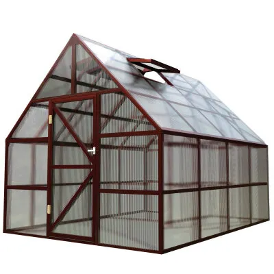 Фото №0 Теплица английская ЧЕЛСИ 3х4 м, цвет Коричневый (RAL 8017)