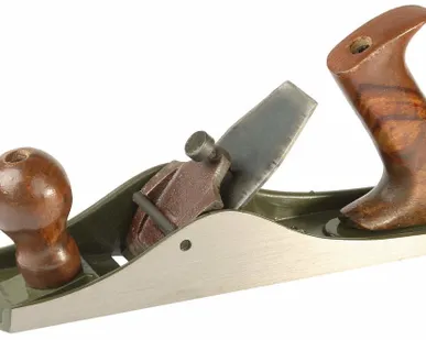 фото Рубанок ЗУБР металлический с двойным ножом для чистого строгания, 50х250 мм