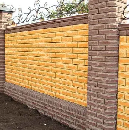 Фото №0 Кирпичный забор