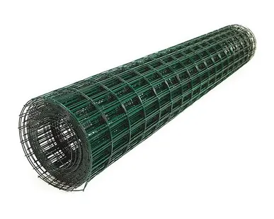 фото Сетка сварная ПВХ покрытие 100х50х2,4мм 1,5 х 5 м зеленая