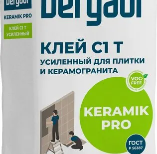фото Клей Bergauf Keramik Pro С1 25 кг усиленный для керамической плитки