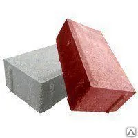 Фото №0 Тротуарная вибропрессованная плитка «Брусчатка» 200*100*80, желтая