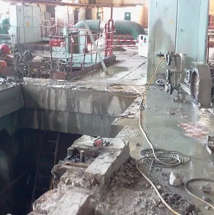 Фото №0 Резка ЖБК алмазным канатом