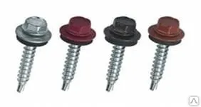 фото Саморез с резиновой шайбой
