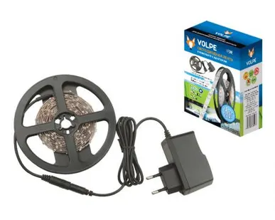 фото Светодиодная лента ULS-Q721 2835-60LED/m-IP20-2.5M-DW RRP24C00 Комплект светодиодной ленты 2.5м. IP20. Холодный белый свет. Адаптер 24Вт. TM Volpe.