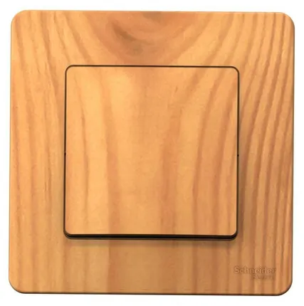 Фото №0 Выключатель 1-кл. СП Blanca 10А IP20 (сх. 1) 250В ясень SchE BLNVS010105