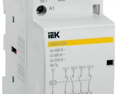 фото Контактор модульный КМ20-22М AC ИЭК MKK11-20-22