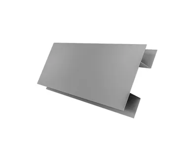 фото Планка H-образная Экобрус 0,5 Satin с пленкой RAL 7004 сигнальный серый