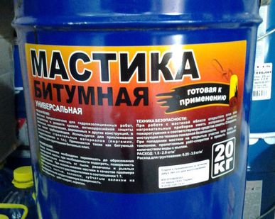 фото Мастика битумная для гидроизоляции гост