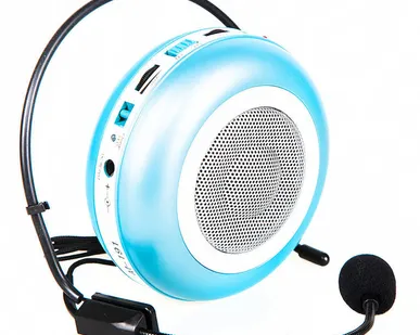 фото M-191 Усилитель голоса поясной 10Вт с АКБ входом AUX для mp3 плеера