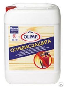 фото Пропитка огнебиозащитная (II ст.защ) ОЛИМП (5 л, бесцветный)
