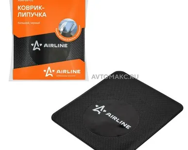 фото AIRLINE Коврик липучка чёрный 138*160мм
