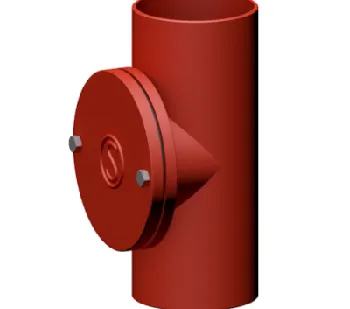 фото Ревизия чугунная SML с круглой крышкой DN100