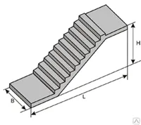 Фото №0 Лестничный марш ЛМП 57.11.15-5-3
