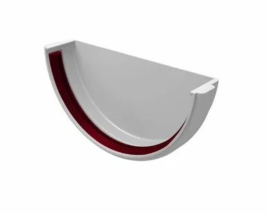 фото Заглушка желоба Классика 120 ПВХ Grand Line белая (RAL 9003)