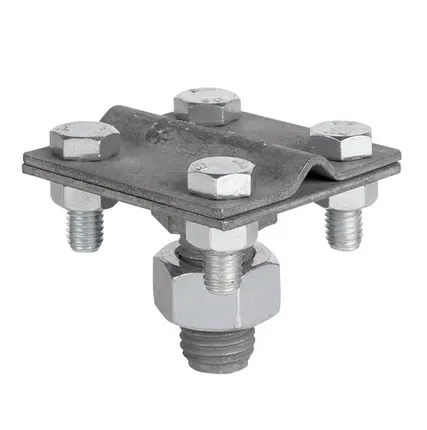 Фото №0 EKF Зажим прута на штыре (пластина 56х56мм) HZ EKF