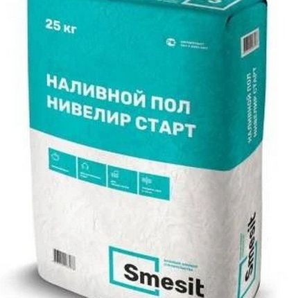 Фото №0 Наливной пол Нивелир Старт, 25 кг, Smesit