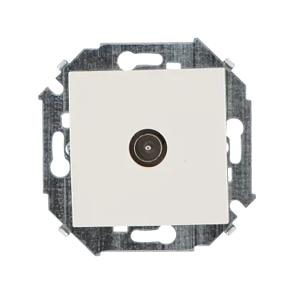Фото №0 Механизм розетки TM Simon 15 одиночн. бел.