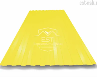 фото Профнастил C-8х1150 Pe 0.5 | RAL 1018 Жёлтый