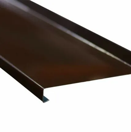 Фото №0 Отлив стальной 90 мм коричневый, 6м