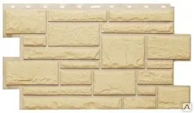 Фото №0 Панель фасадная Дикий камень, 0,435м х 0,96м, S=0,42м² Белый